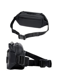Generic Small Chest Casual Sports Fashion Men's Shoulder Bag Women's and Men's Running Waist Bag Crossbody Waist Bag with Adjustable Shoulder Strap Backpack Black 25.00*6.00*14.00cm  - Image 2