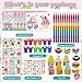 Cinrobiye 72 Pcs Ice Cream Party Favors Bulk Candyland Donut Birthday Goodie Bag Fillers Sweet Candy Party Coloring Books with Rainbow Crayons DIY Craft Kit for Summer Party Gift Exchange - Image 4