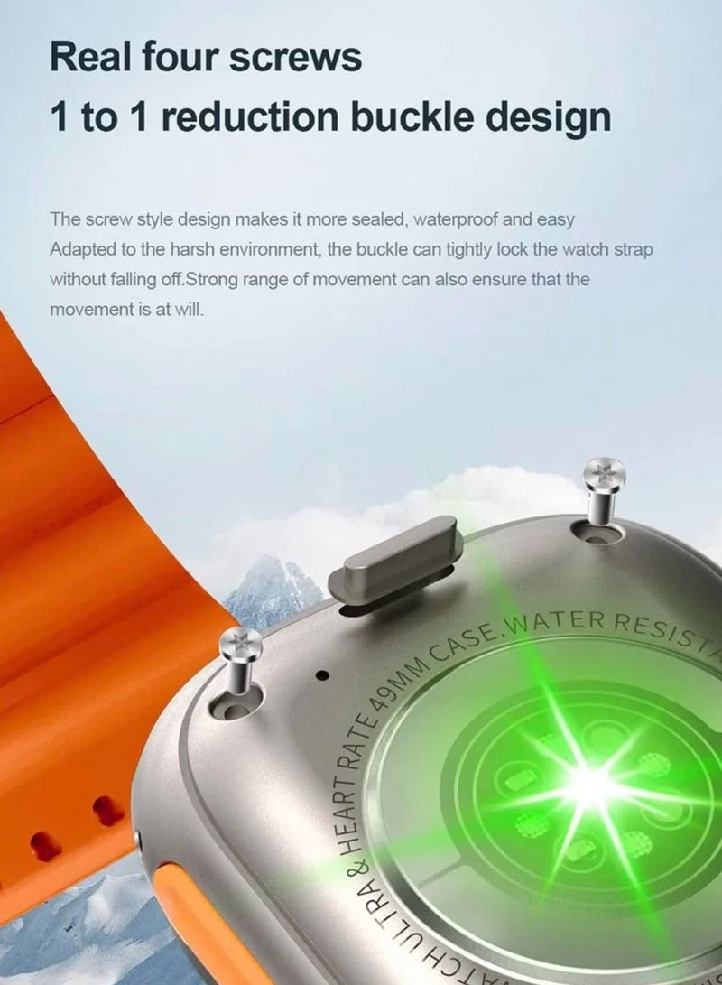 Modio Smart Watch 4g Ultra HD Display 2.2 Inch Set of 3 Watch Band Bluetooth Watch - Image 5