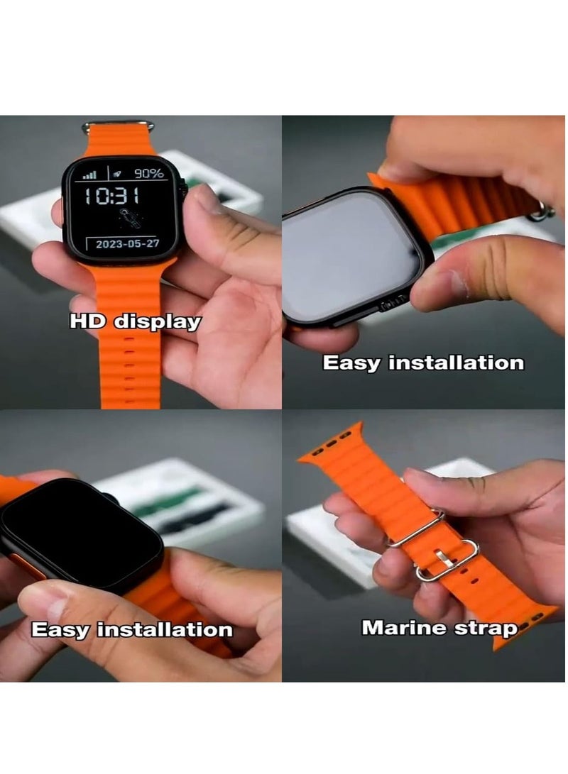 Modio Smart Watch 4g Ultra HD Display 2.2 Inch Set of 3 Watch Band Bluetooth Watch - Image 3