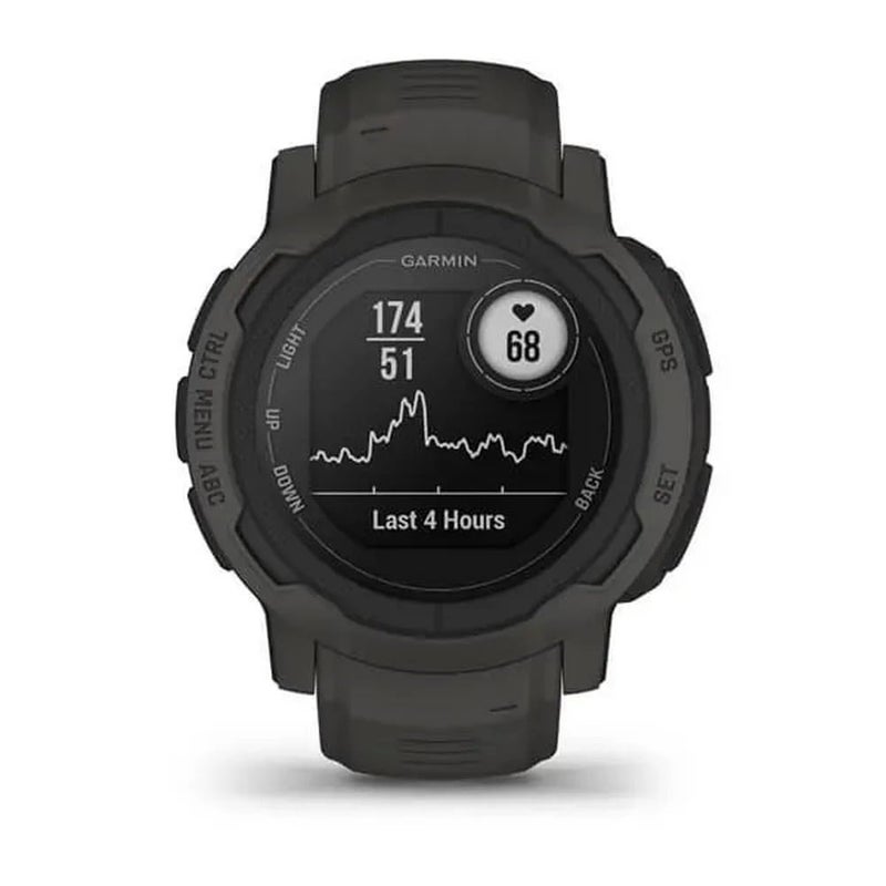 GARMIN ساعة جارمن 010-02626-10 إنستينكت 2، ساعة خارجية متينة مع GPS، مصممة لجميع العناصر، دعم متعدد لنظام تحديد المواقع العالمي، توجيه Tracback والمزيد، رمادي - Image 2