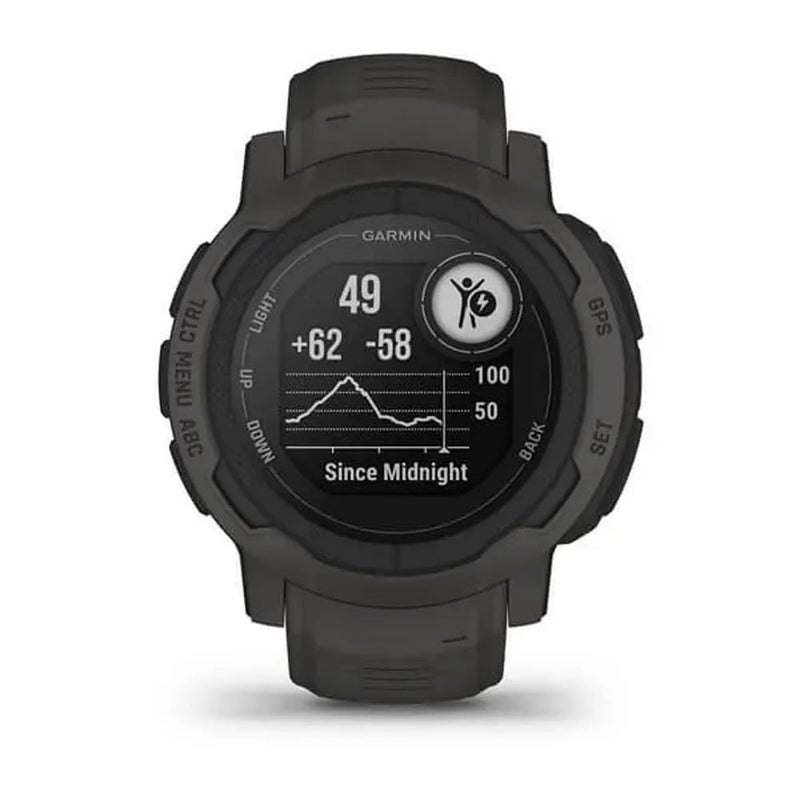 GARMIN ساعة جارمن 010-02626-10 إنستينكت 2، ساعة خارجية متينة مع GPS، مصممة لجميع العناصر، دعم متعدد لنظام تحديد المواقع العالمي، توجيه Tracback والمزيد، رمادي - Image 4
