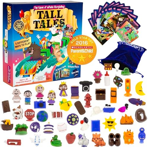 SCS Direct, Tall Tales Story Telling Board Game - The Educational Family Game of Infinite Storytelling -Award-Winning Educational Game, 5 Ways to Play - Promotes Creativity & Language Skill, Gift - Image 1
