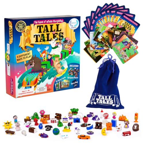 SCS Direct, Tall Tales Story Telling Board Game - The Educational Family Game of Infinite Storytelling -Award-Winning Educational Game, 5 Ways to Play - Promotes Creativity & Language Skill, Gift - Image 4