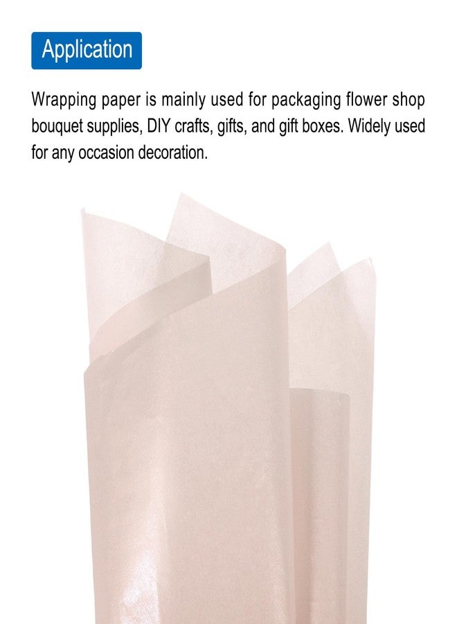 MECCANIXITY 60 Sheets Champagne Waterproof Tissue Paper 20x28 Inch Tissue Gift Wrapping Paper for Florist Bouquet Supplies, DIY Crafts Birthday Holiday Decoration - Image 4