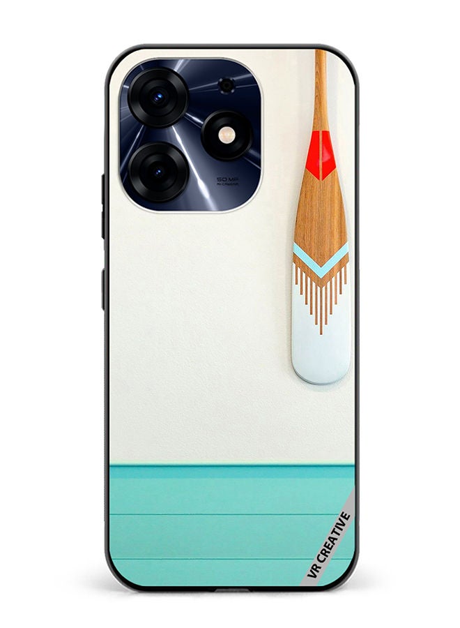 VR CREATIVE Protective Case Cover For Tecno Spark 10 Pro Keslo Wood Paddle Design Multicolour - Image 1