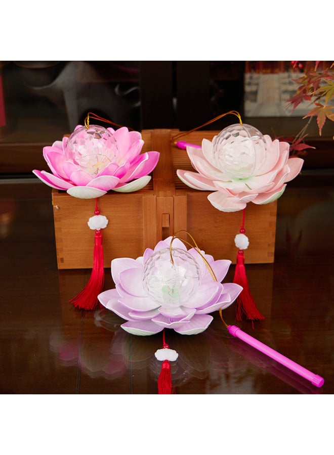 New Year's Eve Luminous Satchel Lanterns, Lantern Festival, Mid-Autumn Festival, Han Dynasty Costumes, Lotus Lanterns, Palace Ancient Style Projection Lotus 