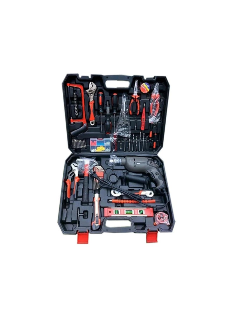 Fix tools kit 128 pcs with impact drill 600 W