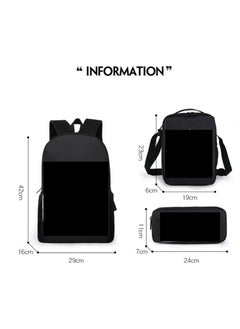 Generic Backpack for primary and secondary school students, backpack for children, anime cartoon backpack, pencil case  - Image 2