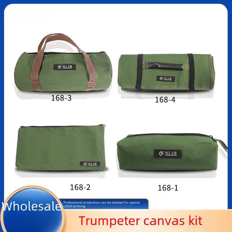 Organic Silicone Tool Bag Military Green: Durable Wear Resistant Storage Organizer, Large Medium Small Size Options for Tools - Image 2