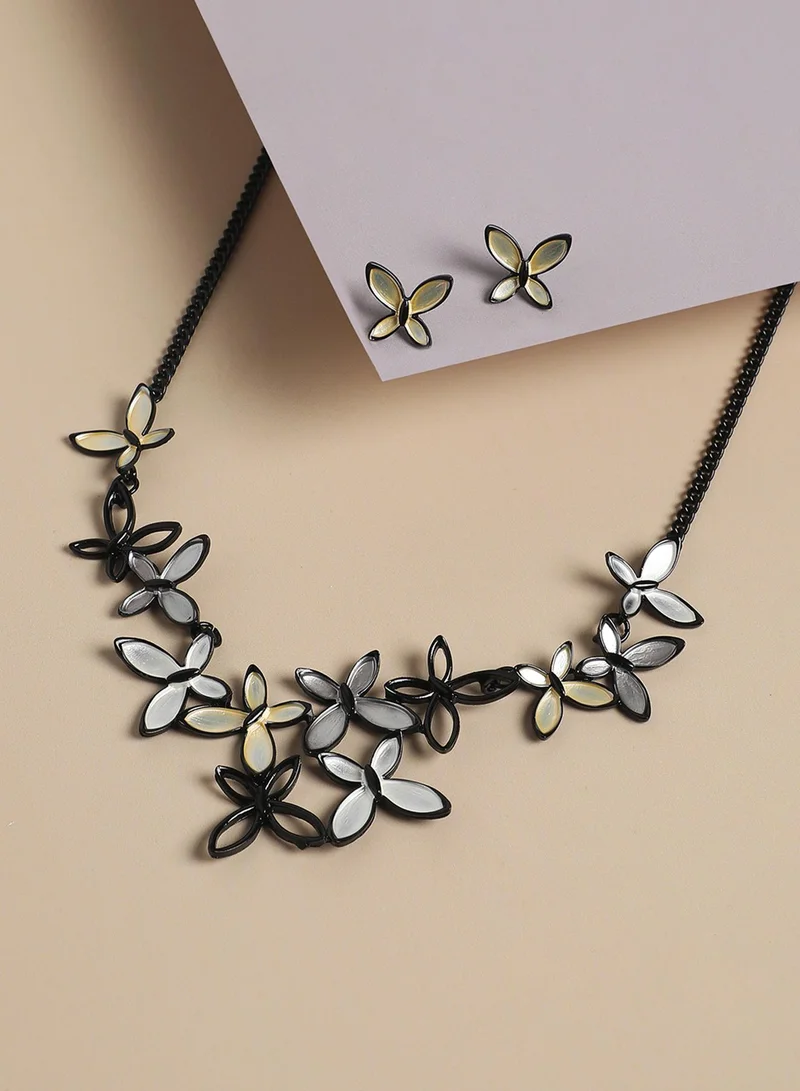 SOHI Butterfly Artificial Jewellery Set