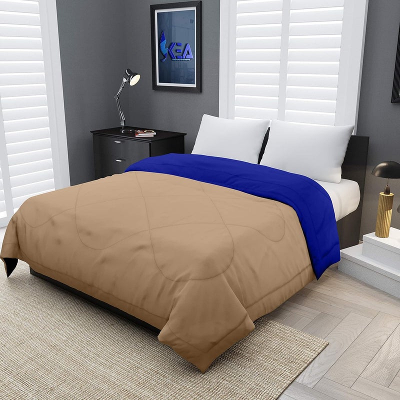 KEA Reversible Single Bed Microfiber ComforterDuvet for SummersAc AC Comforters Fabric Micro Cotton 300 GSM - Image 1