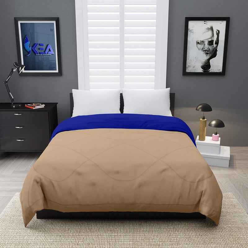 KEA Reversible Single Bed Microfiber ComforterDuvet for SummersAc AC Comforters Fabric Micro Cotton 300 GSM - Image 2