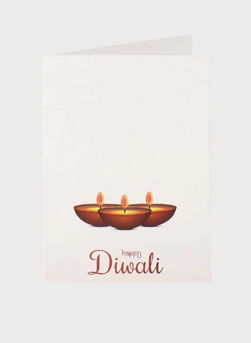 the lumiere co Happy Diwali Diya Greeting Card