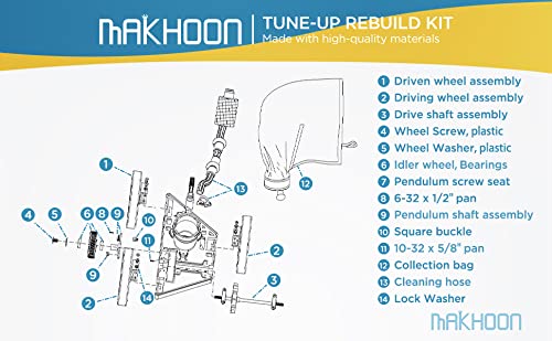 MAKHOON Rebuild Repair Kit Replacement for Polaris Zodiac Automatic Pool Cleaner 280 (Not Compatible with Polaris 360 380) - Image 5