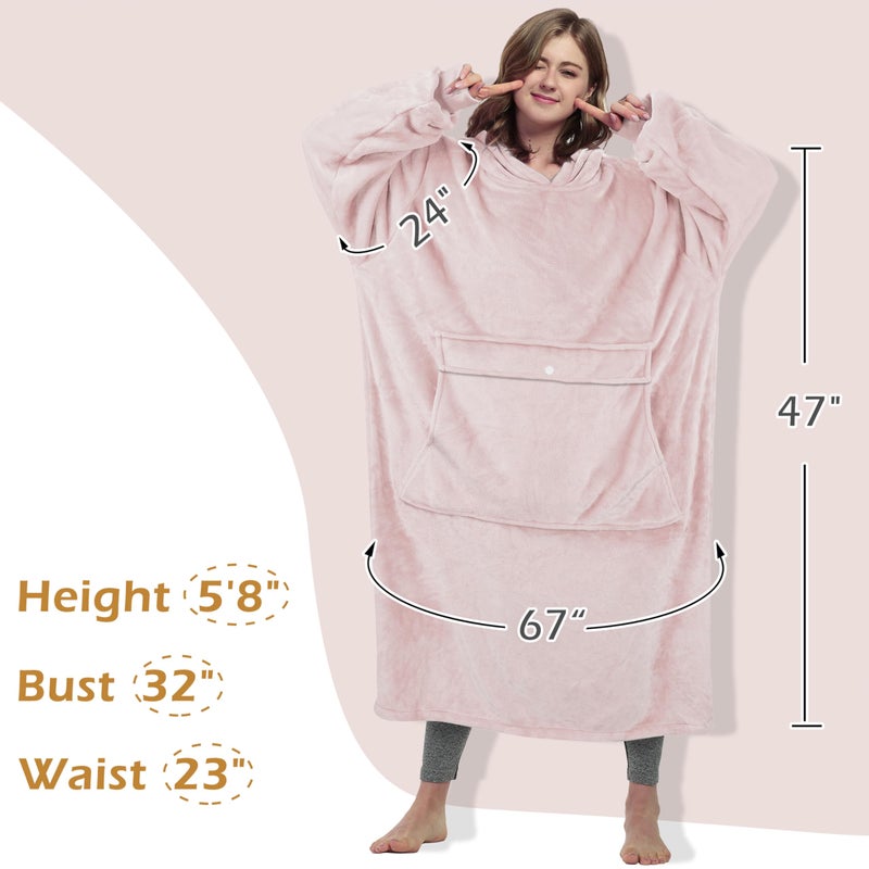 Catalonia Catalonia Full Body Oversized Blanket Hoodie Sweatshirt  Extra Long Wearable Fleece Pullover  Gift for Adult Men Women Wife Girlfriend  - Image 5