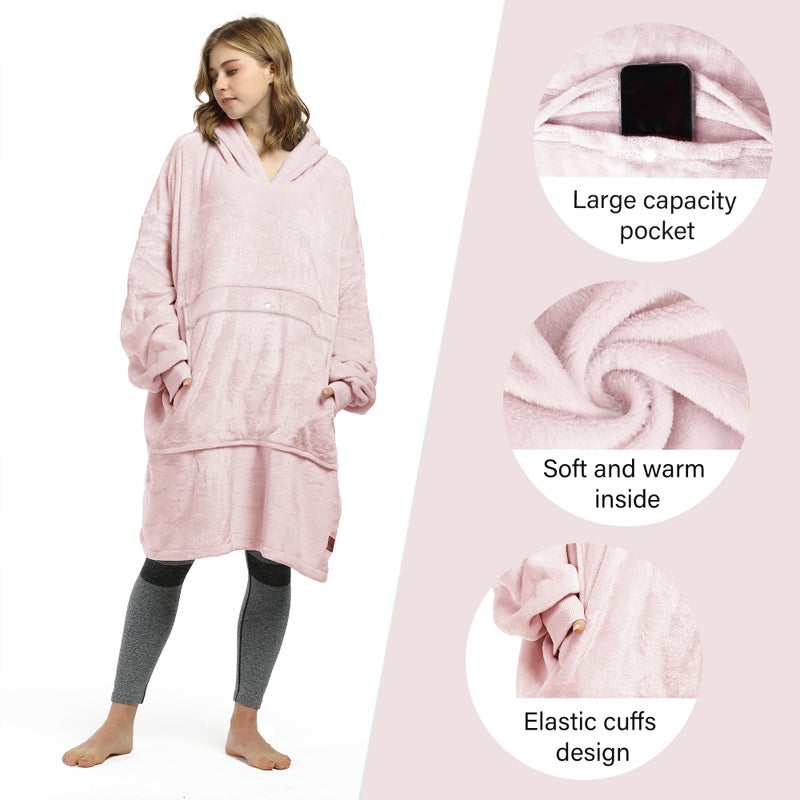 Catalonia Catalonia Full Body Oversized Blanket Hoodie Sweatshirt  Extra Long Wearable Fleece Pullover  Gift for Adult Men Women Wife Girlfriend  - Image 4