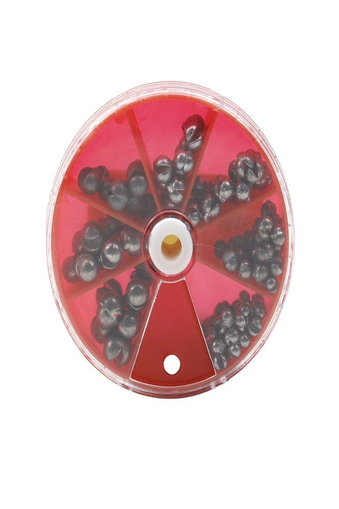 طقم وزن الصيد 135 قطعة وزن مفتوح للغوص وزن الطعم لصيد الصخور طقم صيد في علبة - Image 5