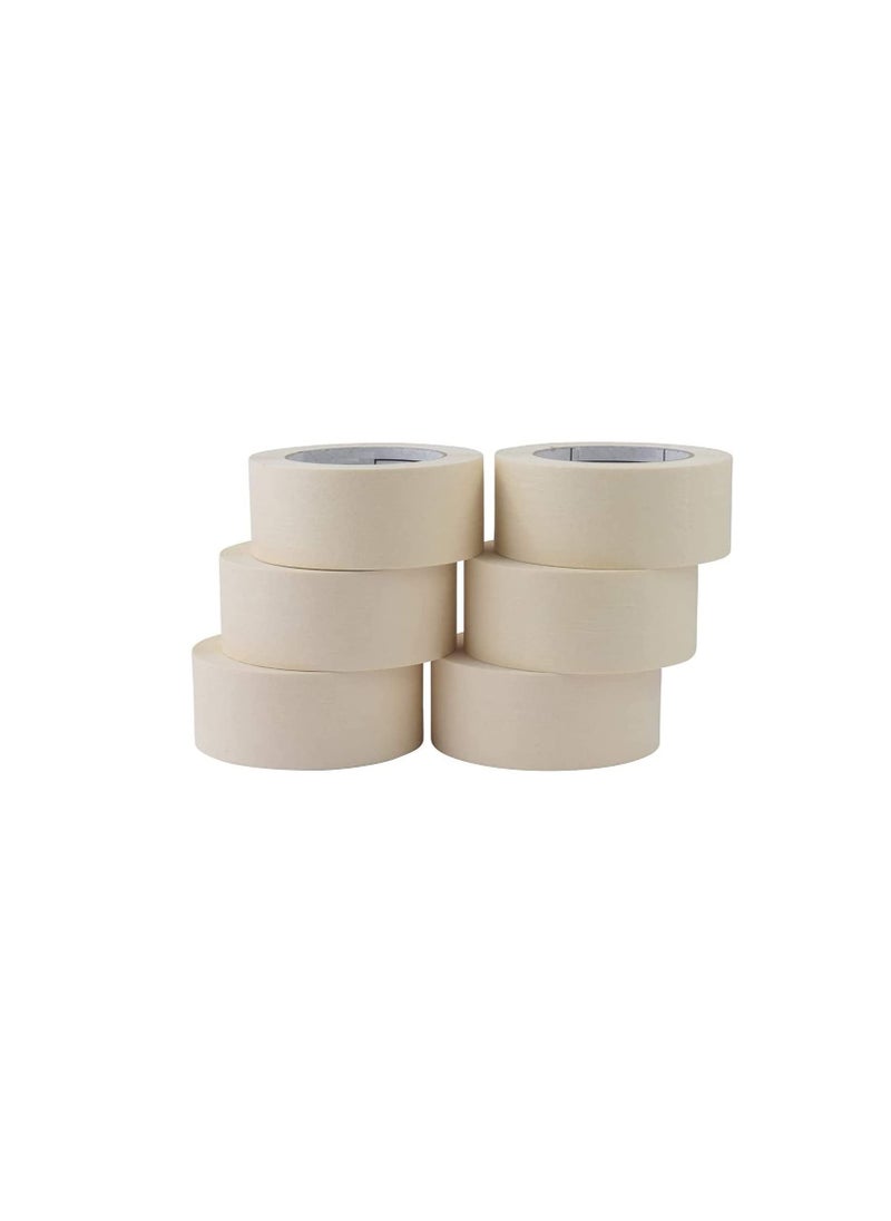 ROBUSTLINE Robustline Adhesive Masking Tape General Purpose Painter's Tape Bulk for Painting, Labeling, Packing, Craft, Art, Home, Office, School Etc. (1.5 INCH, 8)  - Image 1
