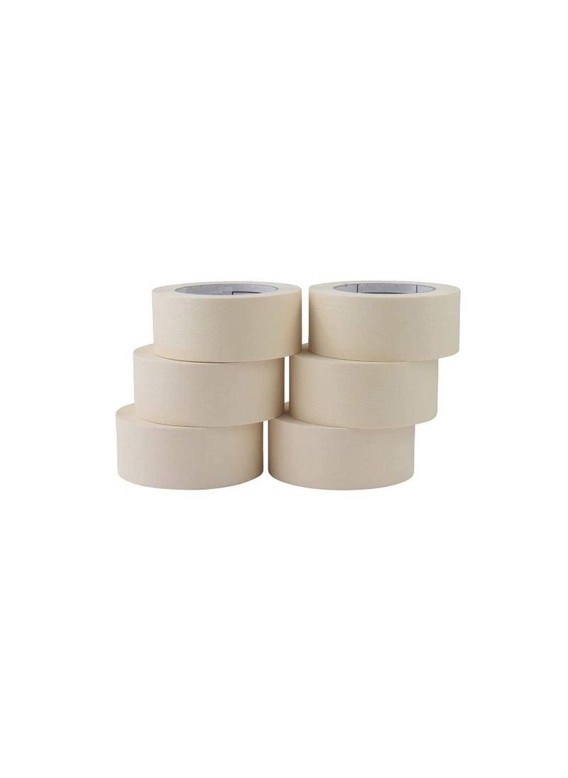 ROBUSTLINE Robustline Adhesive Masking Tape General Purpose Painter's Tape Bulk for Painting, Labeling, Packing, Craft, Art, Home, Office, School Etc. (1.5 INCH, 8)  - Image 2
