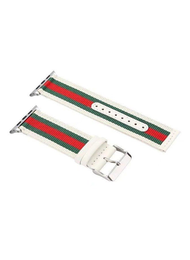 NIBEMINENT Replacement Nylon Striped Band For Apple Watch Series 3/2/1 Multicolour - Image 2