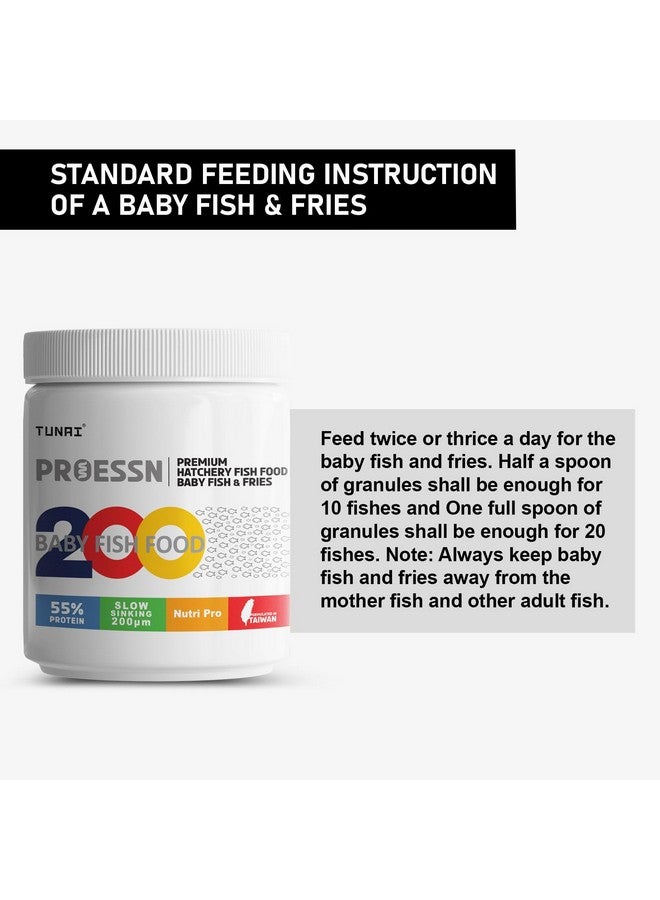 طعام سمك بيبي فرايز للصغار بعمر 10 أيام | 35 جرام | حبيبات بروتين 55% بطيئة الغرق بحجم 200 ميكرون، الأفضل للنمو السريع والعظام القوية، عبوة واحدة - Image 5