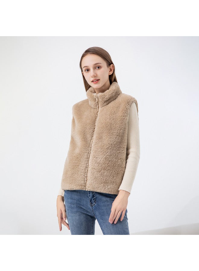 Flying in the snow Women's Autumn And Winter Fashion Vest With Soft Touch, Casual Series, Home Warmth, Zipper Style - Image 3