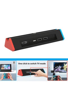 TV Dock for Nintendo Switch/Switch OLED, Portable TV Dock Compatible With 4K HD Adapter/Type C Port/USB Port for Official Nintendo Switch (Normal Model)