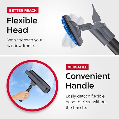 Tyroler Bright Tools Tyroler Professional Window Squeegee for Home, 12"-80" Long Squeegee for Window Cleaning, 2-in-1 Window Cleaning Squeegee Kit, Indoor & Outdoor Window Cleaner Tool for High Windows & Glass - Image 5