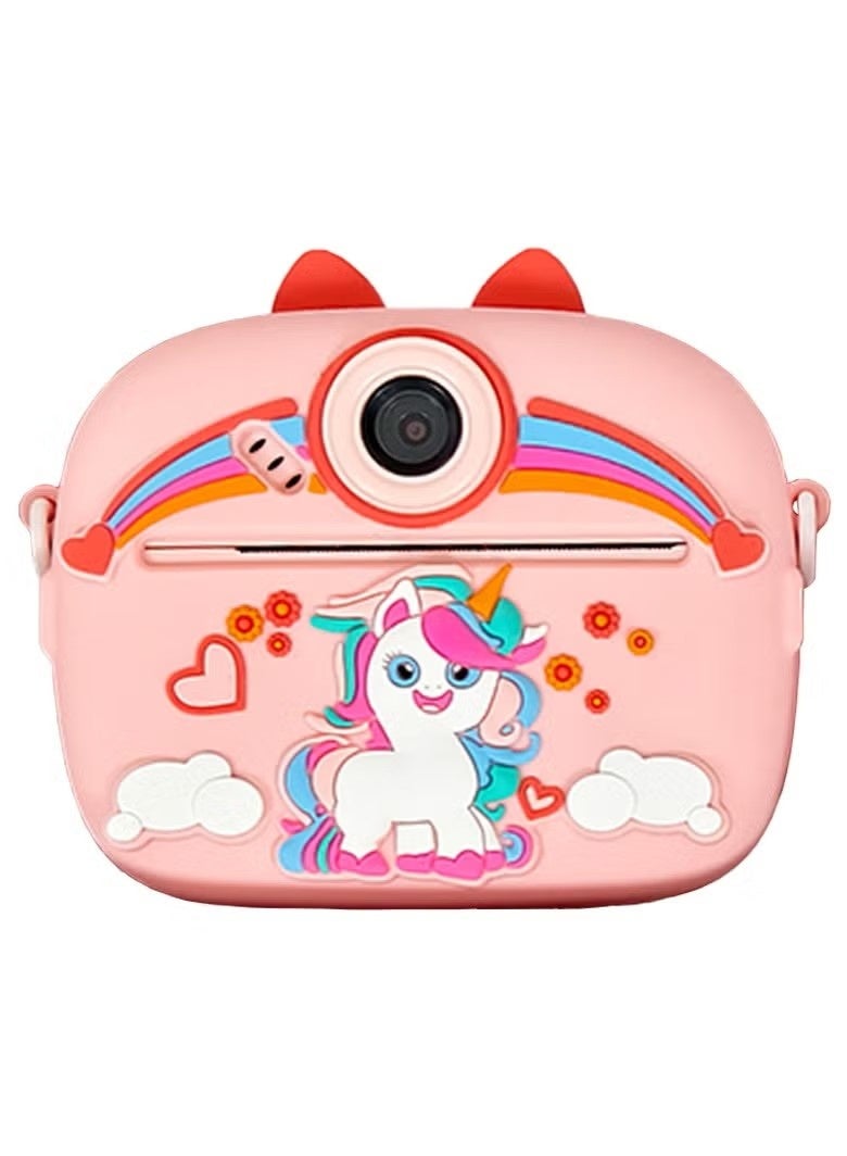 Instant Print Kids Camera 48MP Dual Lens with 2.4" IPS Screen, 1080P HD Video, MP3 Player, Games, Voice Recorder, Selfie Mode, Smart Focus, Funny Frames, No-Ink Thermal Printing with 3 Paper Rolls, Rechargeable 1000mAh Battery, Expandable Memory up to 128GB – Perfect Gift for Children Ages 4-12 - Image 1