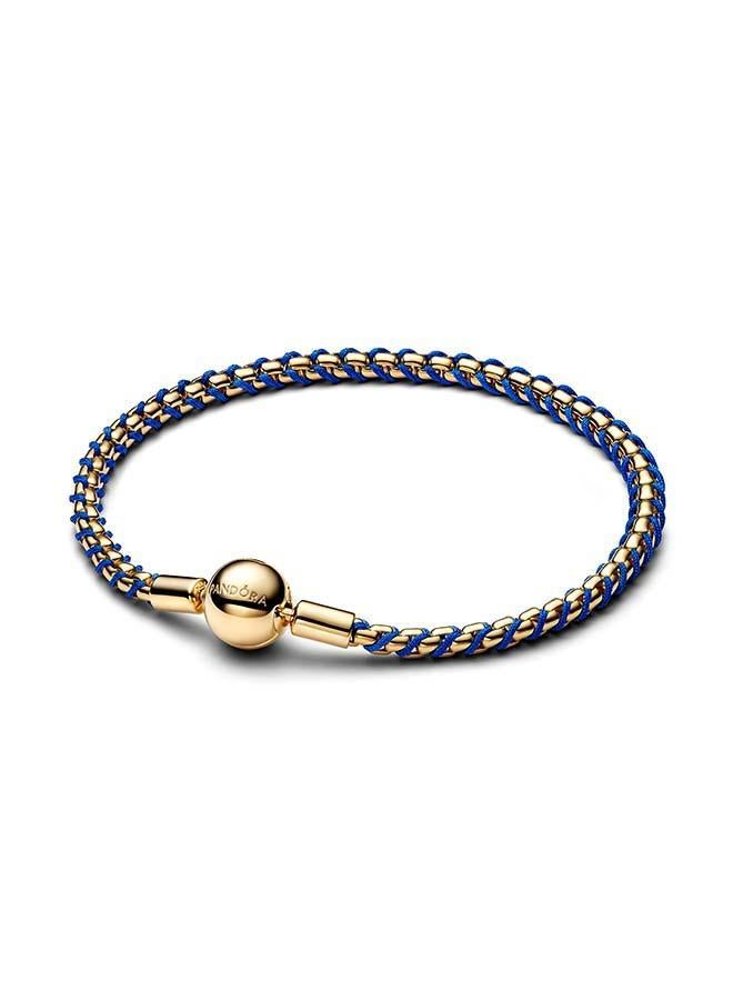 PANDORA Blue Cord Box Chain Bracelet - Image 1