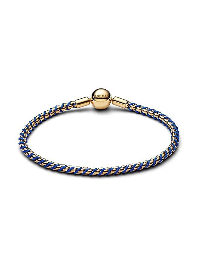 PANDORA Blue Cord Box Chain Bracelet - Image 3