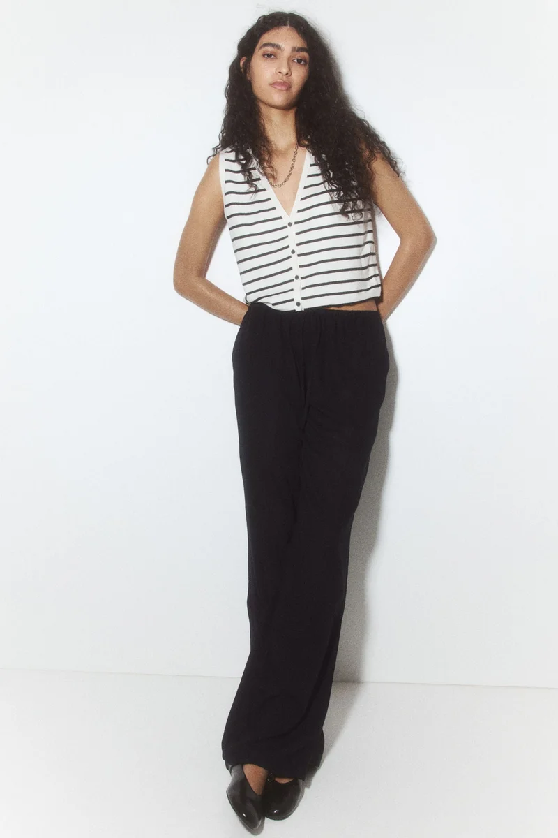 H&M Straight drawstring trousers