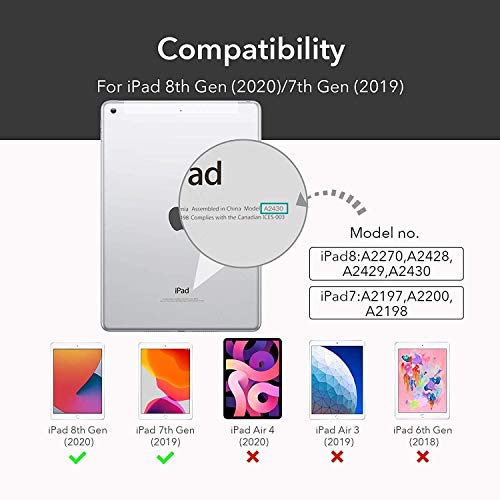 MOCA Rotating Stand Case for 10.2 inch iPad 9th 8th 7th Generation 10.2" iPads 2021 2020 2019 Launch A2603 A2604 A2605 A2270 A2428 A2429 A2430 A2197 A2198 A2200 Flip Cover - Image 2