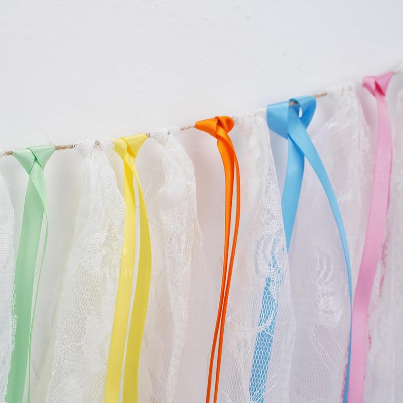 Meedee Pastel Rainbow Ribbon Assortment Satin Rainbow Colored Ribbon 3/8" X 50 Yards for Crafts, Gift Wrapping, Party Decoration, DIY Handmade Hair Bows - Image 5