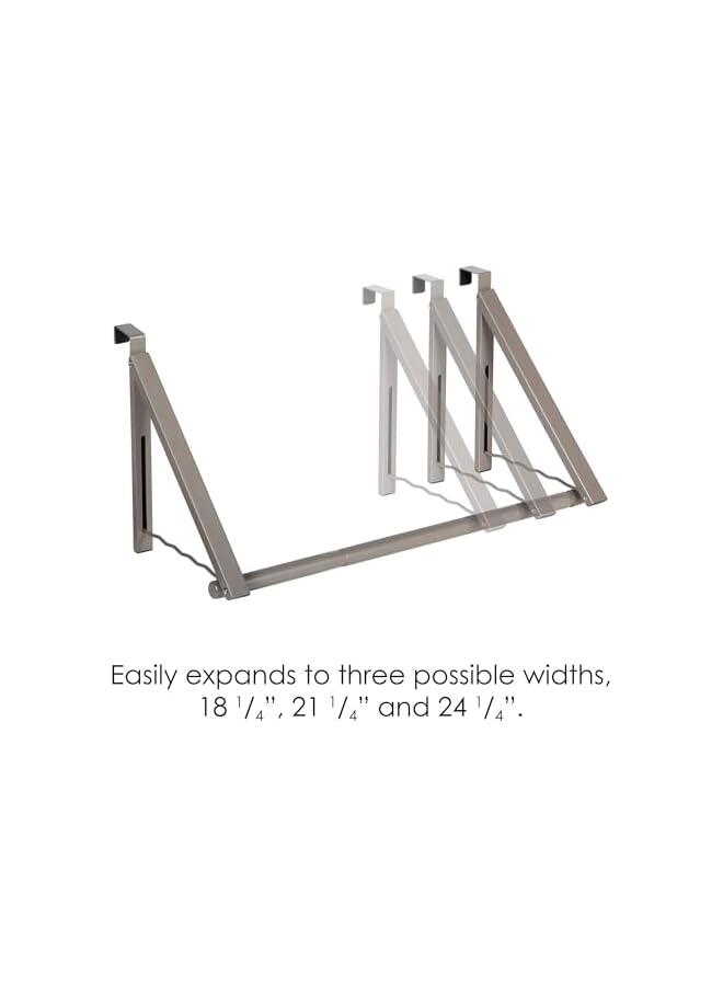 promass Over The Door Hanger Foldable - Over The Door Rack for Hanging Towels, Coats & Clothes - Over The Door Hanger Hooks for Bedroom, Washroom and Office. (Satin Nickel) - Image 5
