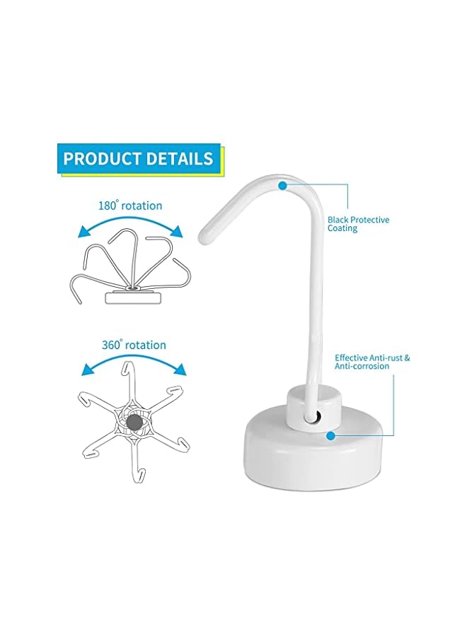 promass Magnetic Hooks, Heavy Duty Strong Neodymium Magnet Hook 30 Lbs with Rust Proof for Indoor Outdoor Hanging, Refrigerator, Grill, Kitchen, Key Holder, Locker, Classroom, White, Pack of 6 - Image 4