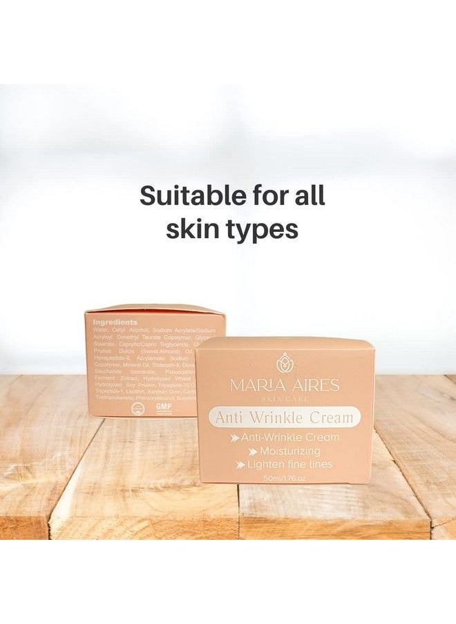 Maria Aires Skincare Day And Night Antiwrinkle Cream For Face Daily Antiaging Moisturizer With Peptide Lipid Complex And Hydrating Almond Oil Soothes Dry And Sensitive Skin For Women And Men  - Image 5