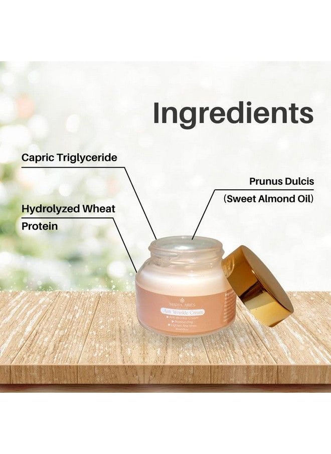 Maria Aires Skincare Day And Night Antiwrinkle Cream For Face Daily Antiaging Moisturizer With Peptide Lipid Complex And Hydrating Almond Oil Soothes Dry And Sensitive Skin For Women And Men  - Image 4