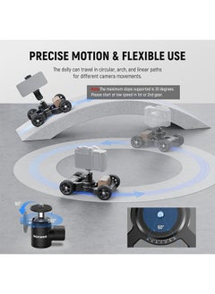 Neewer Neewer DL400 Upgraded Motorized Camera Slider Dolly with App Control, Ultra Quiet Powerful Dual Motor Drive, 5H Runtime, Compatible with GoPro iPhone Android Samsung Smartphone DSLR Camera Camcorder  - Image 3