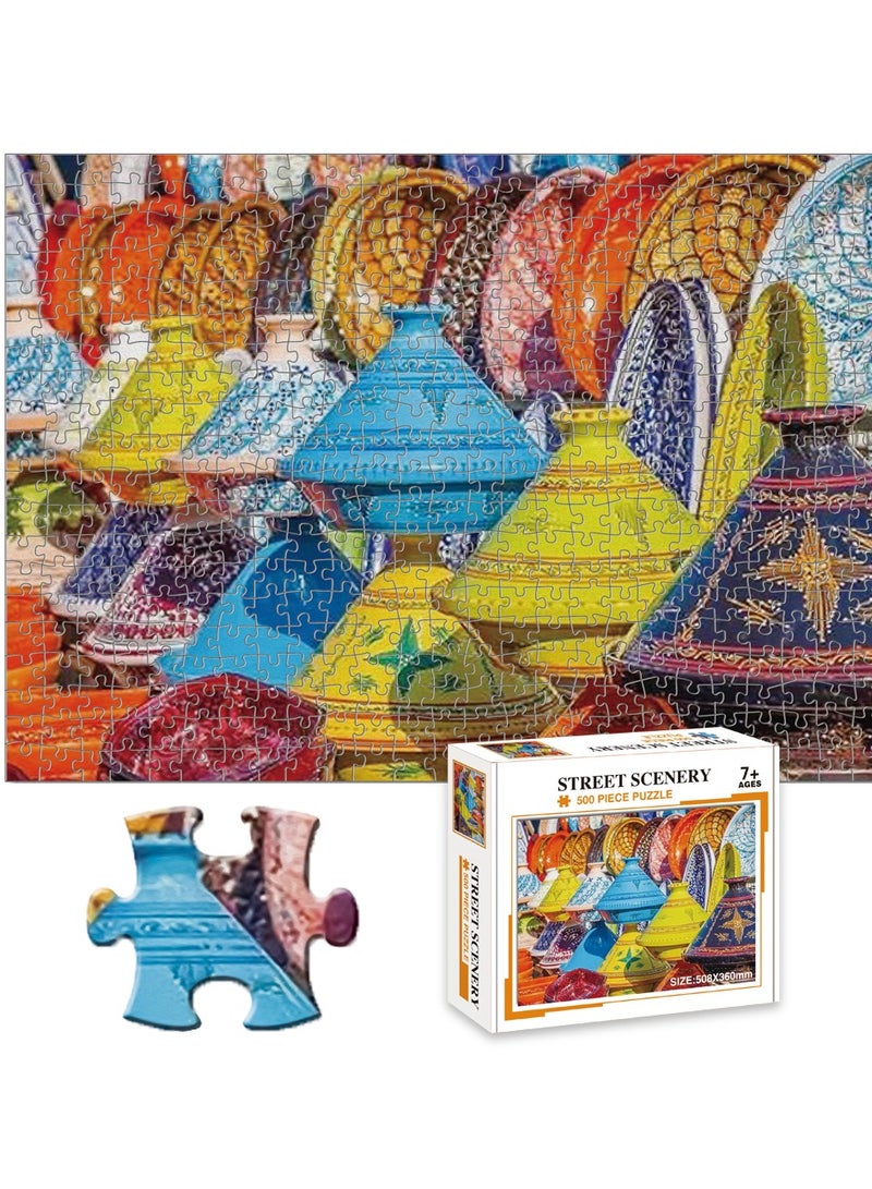 Little Story لعبة الألغاز التعليمية والممتعة (الفن والثقافة المغربية) - 500 قطعة - Image 1