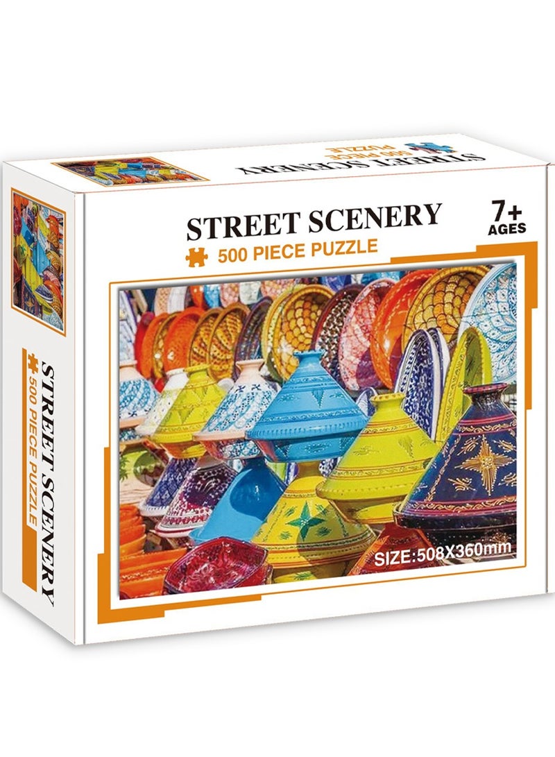 Little Story لعبة الألغاز التعليمية والممتعة (الفن والثقافة المغربية) - 500 قطعة - Image 2