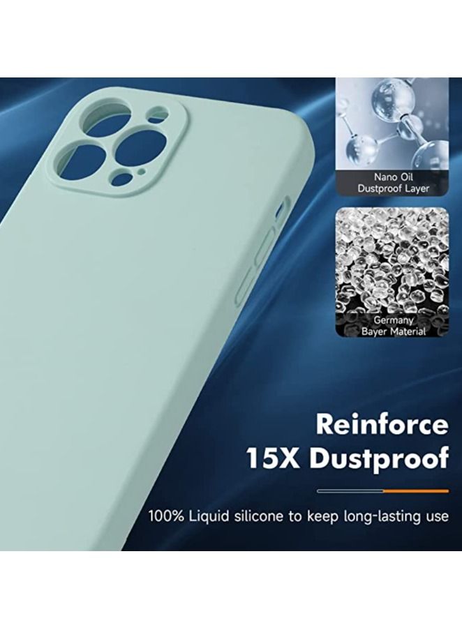 iPhone 14 Pro Max + 2 Pack Tempered Glass Screen Protector Magsafe Case Silicone Phone Case with Microfiber Lining for iPhone 14 Pro Max 6.7 inch 2022 - Image 4