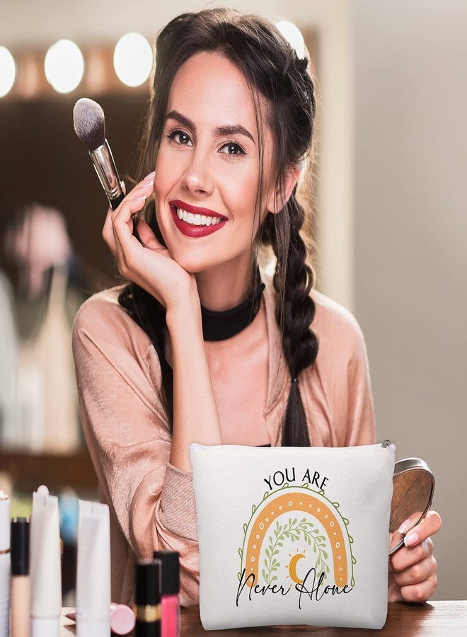 كوم مجموعة من 30 حقيبة مكياج قماشية ملهمة من كوم، هدية تقديرية لموظفات عيد الميلاد، حقائب مستحضرات تجميل تحفيزية بسحاب، حقيبة مكياج بوهيمية لزميلات العمل من فنيات الأشعة والممرضات (قوس قزح). - Image 5