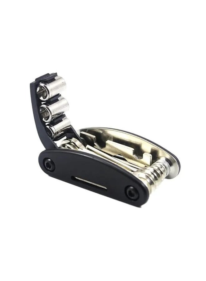 مجموعة أدوات متعددة الاستخدامات لتصليح الدراجات الجبلية 16 في 1 للدراجة الهوائية، عدة سداسية مفتاح ربط براغي للدراجات الجبلية مفك من الصلب الكربوني - Image 3