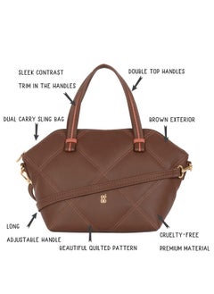Baggit Baggit Women Bowling Handbag (BROWN)  - Image 2