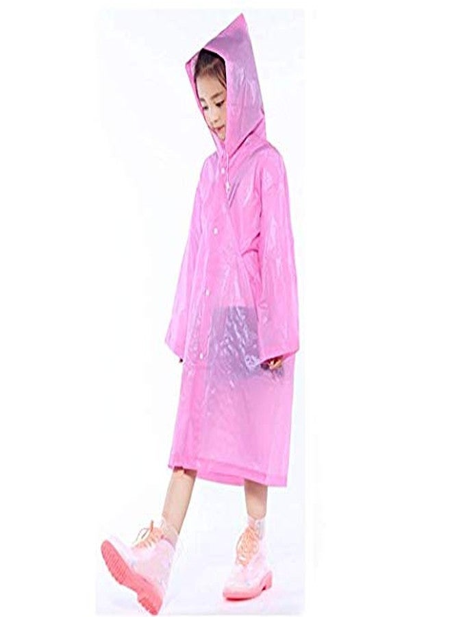 ماجيك معطف مطري بأكمام طويلة من مادة PVC للبنات من MAGIC (وردي، 6-7 سنوات) - Image 4