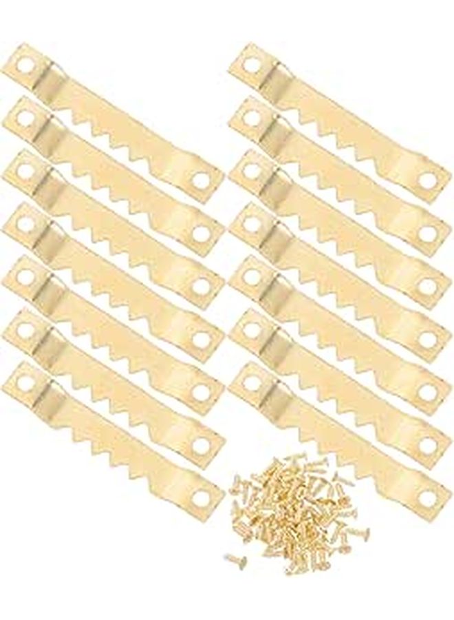 30 Serrated Metal Picture Hanging Hooks With Screws For Wall Mounting Frames And Home Decor - Image 1
