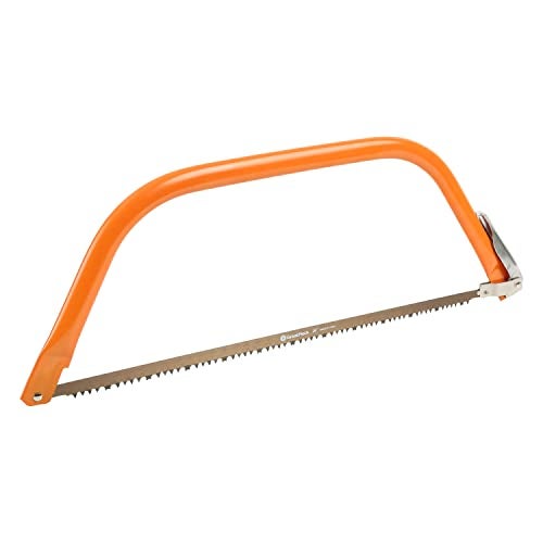 GREAT NECK منشار بوز 24 بوصة من غريت نيك BB24، مناشير يدوية لتقليم الأشجار وإزالة الحشائش، تغييرات سهلة لشفرات المنشار اليدوي، إطار فولاذي أنبوبي لمنشار الأشجار - Image 1