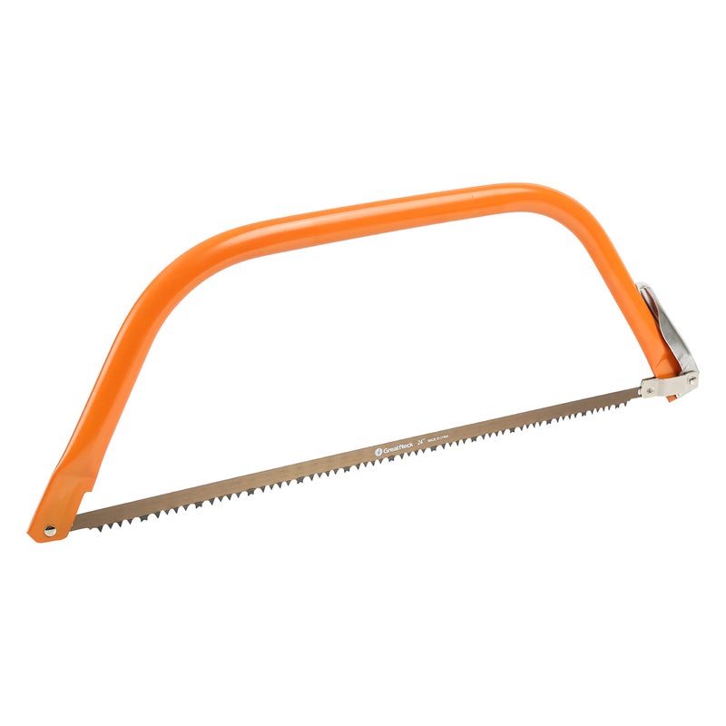 GREAT NECK منشار بوز 24 بوصة من غريت نيك BB24، مناشير يدوية لتقليم الأشجار وإزالة الحشائش، تغييرات سهلة لشفرات المنشار اليدوي، إطار فولاذي أنبوبي لمنشار الأشجار - Image 2